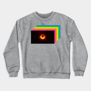 First Photo of a Black Hole Meme Crewneck Sweatshirt